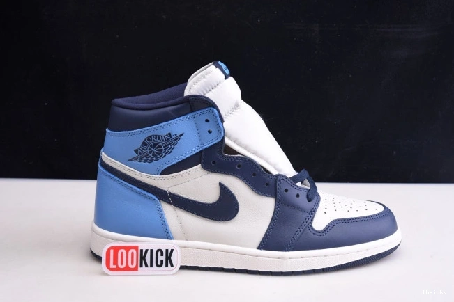 Rep TB High 1 Obsidian Air Retro OG Jordan 555088-140 0801